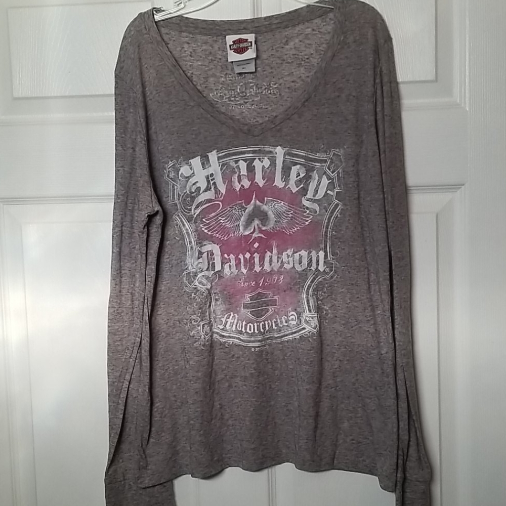 Womens Harley Davidson Long Sleeve Shirt
